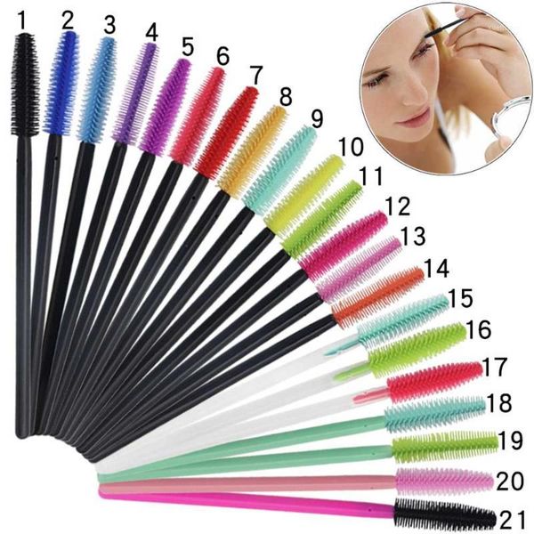 50pcs/set makeup cosmetic tool 21 colors l disposable mascara wands applicator eyelash extension brushes brush1
50pcs/set makeup cosmetic tool 21 colors l disposable mascara wands applicator eyelash extension brushes brush1