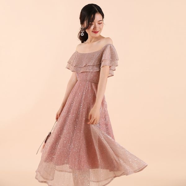 flare dress sheer mesh layered ruffle off the shoulder pink women night club party elegant evening vestidos 210608, Black;gray
flare dress sheer mesh layered ruffle off the shoulder pink women night club party elegant evening vestidos 210608, Black;gray
