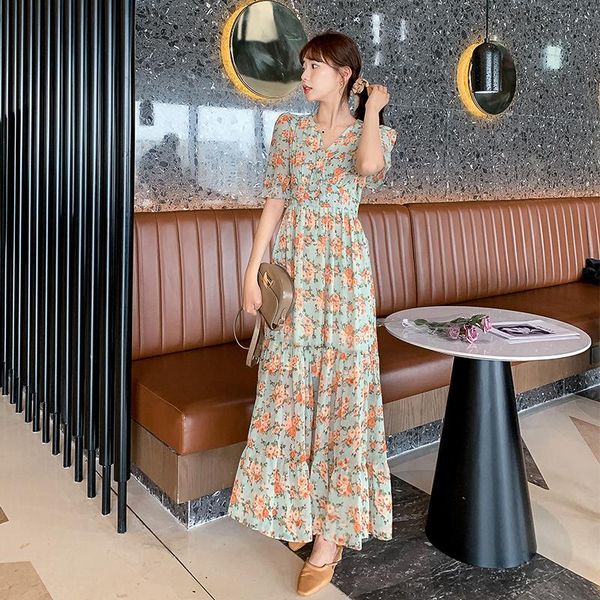casual dresses women v neck short sleeve slim pullover print high waist hip a line long dress vestidos summer 2021 robe, Black;gray
casual dresses women v neck short sleeve slim pullover print high waist hip a line long dress vestidos summer 2021 robe, Black;gray