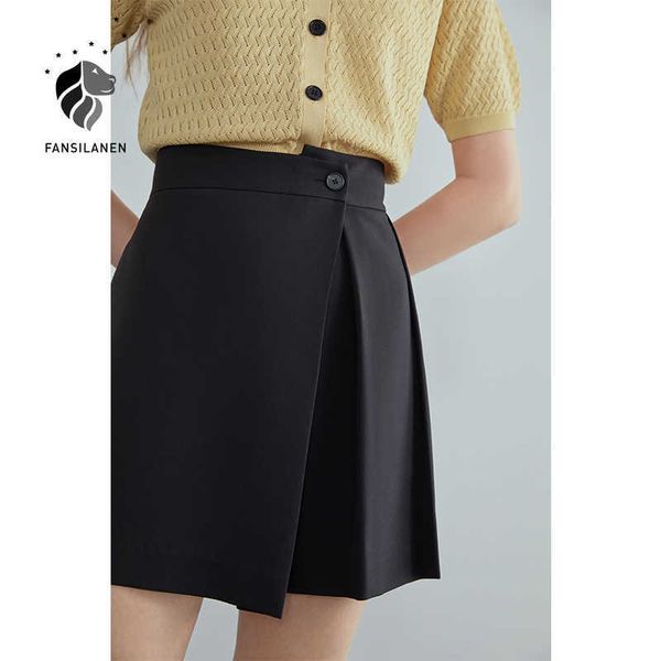 fansilanen black asymmetric wide-leg pants shorts women's summer loose a-line high waist casual women 210607, White;black
fansilanen black asymmetric wide-leg pants shorts women's summer loose a-line high waist casual women 210607, White;black