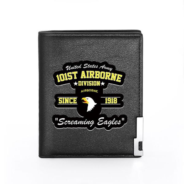 wallets cool 101st airborne division printing men's wallet leather purse for men holder short male slim coin money bags, Red;black
wallets cool 101st airborne division printing men's wallet leather purse for men holder short male slim coin money bags, Red;black