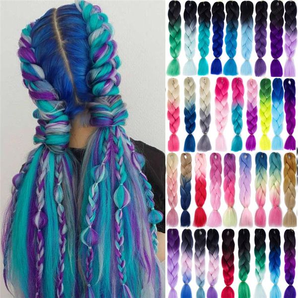 smart braid 24 inch jumbo braids braided hair 100g hair extensions ombre color for support wholesale, Black
smart braid 24 inch jumbo braids braided hair 100g hair extensions ombre color for support wholesale, Black