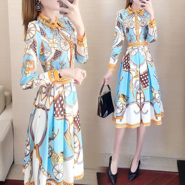 casual dresses dress 2021 style women's spring chinese-style printed chiffon waist hugging slimming elegant long, Black;gray
casual dresses dress 2021 style women's spring chinese-style printed chiffon waist hugging slimming elegant long, Black;gray