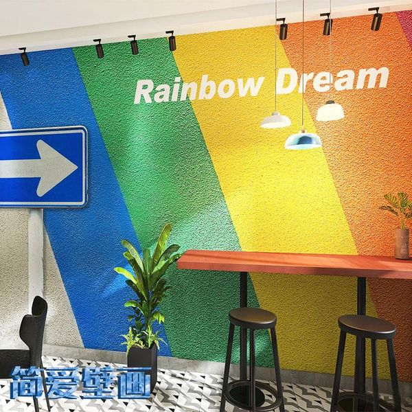 wallpapers 3d nordic cement wall stripe rainbow wallpaper milk tea shop clothing store changing room background mural papel de parede
wallpapers 3d nordic cement wall stripe rainbow wallpaper milk tea shop clothing store changing room background mural papel de parede