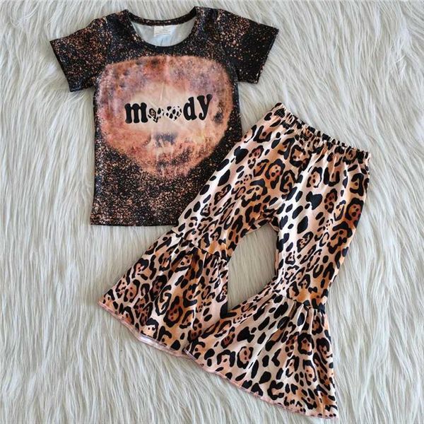 wholesale children baby girls boutique cow skull clothing sets kids fashionable short sleeve leopard bell bottom pants outfit, White
wholesale children baby girls boutique cow skull clothing sets kids fashionable short sleeve leopard bell bottom pants outfit, White