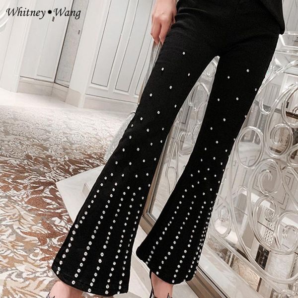 women's jeans whitney wang 2021 spring fashion streetwear bling diamonds flare women denim pants plus size 5xl, Blue
women's jeans whitney wang 2021 spring fashion streetwear bling diamonds flare women denim pants plus size 5xl, Blue