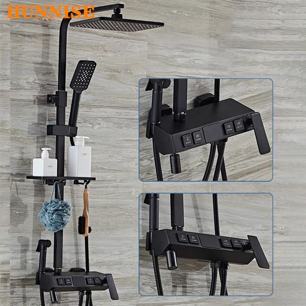 digital bathroom mixer set black bronze shower system solid brass faucets rainfall head thermostatic sets
digital bathroom mixer set black bronze shower system solid brass faucets rainfall head thermostatic sets