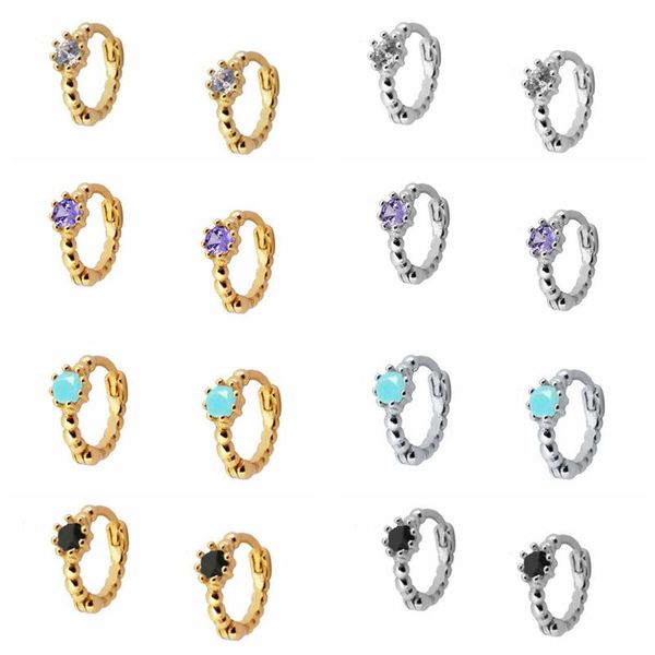 hoop & huggie aide small earring for women white/purple/blue/black/turquoise cz round hoops earrings 925 sterling silver kolczyki, Golden;silver
hoop & huggie aide small earring for women white/purple/blue/black/turquoise cz round hoops earrings 925 sterling silver kolczyki, Golden;silver