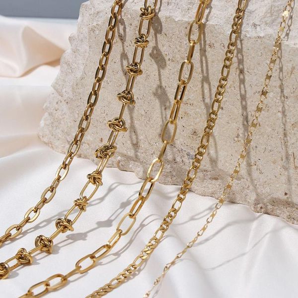 chains stainless steel chain necklaces for men women big knot cuban 18k gold plated punk choker fashion stackable neckp jewelry, Silver
chains stainless steel chain necklaces for men women big knot cuban 18k gold plated punk choker fashion stackable neckp jewelry, Silver