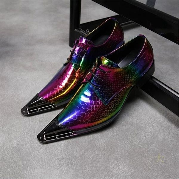 dress shoes lace up oxford men genuine leather mixed colors wedding pointed metal toe party handsome formal suit, Black
dress shoes lace up oxford men genuine leather mixed colors wedding pointed metal toe party handsome formal suit, Black