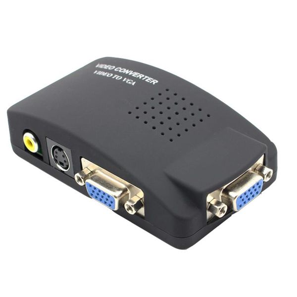 audio cables & connectors video converter adapter cvbs av to vga vga+s-video composite rca in out box for pc tv hdtv converte
audio cables & connectors video converter adapter cvbs av to vga vga+s-video composite rca in out box for pc tv hdtv converte