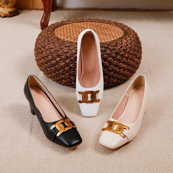 dress shoes ochanmeb brand designer big gold metal chain high heels for women spring autumn office party pumps size 45 beige, Black
dress shoes ochanmeb brand designer big gold metal chain high heels for women spring autumn office party pumps size 45 beige, Black