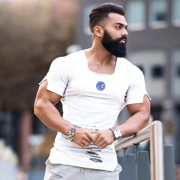 muscleguys brand clothing fashion t-shirts men ripped hole short sleeve tee shirts casual hip hop fitness tshirt summer 210421, White;black
muscleguys brand clothing fashion t-shirts men ripped hole short sleeve tee shirts casual hip hop fitness tshirt summer 210421, White;black
