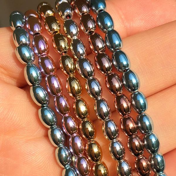 other 4*5mm rice shape hematite stone beads natural loose spacer for diy jewelry making bracelet necklace accessories 15''inches
other 4*5mm rice shape hematite stone beads natural loose spacer for diy jewelry making bracelet necklace accessories 15''inches
