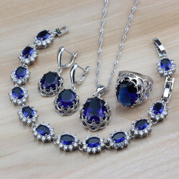wedding jewelry sets fabulous blue cubic zirconia 925 silver for women classic costume dangle earrings/necklace/bracelet and ring, Slivery;golden
wedding jewelry sets fabulous blue cubic zirconia 925 silver for women classic costume dangle earrings/necklace/bracelet and ring, Slivery;golden