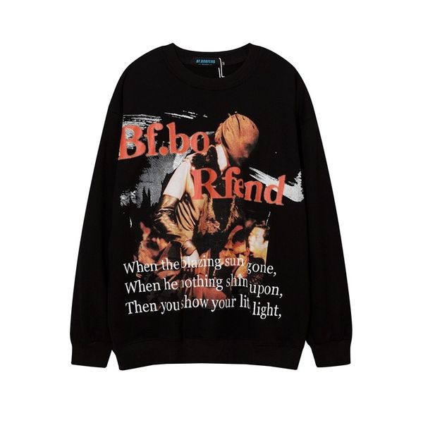 gaojiechao brand stamping long sleeve pullover men's and women's same dark large size sweater youth casual top, Black
gaojiechao brand stamping long sleeve pullover men's and women's same dark large size sweater youth casual top, Black