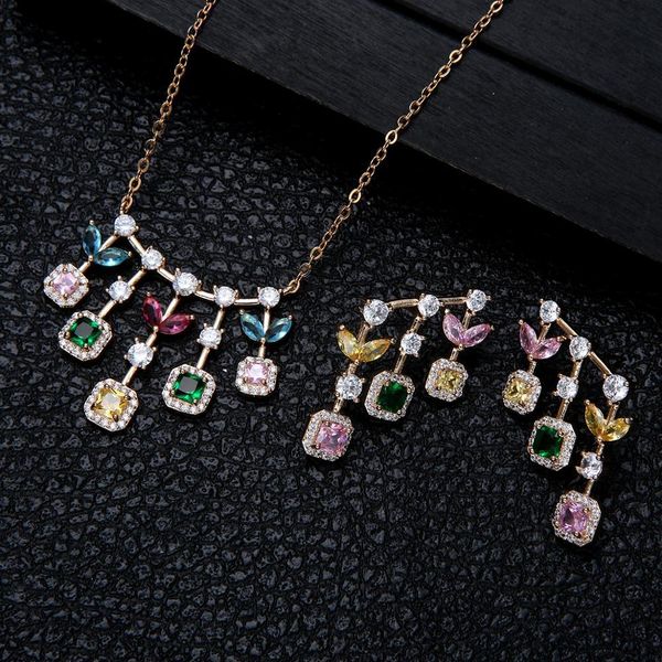 jewelry sets new design luxury aaa zircon round flower shape earrings necklace set for women,party/wedding d1440, Black
jewelry sets new design luxury aaa zircon round flower shape earrings necklace set for women,party/wedding d1440, Black