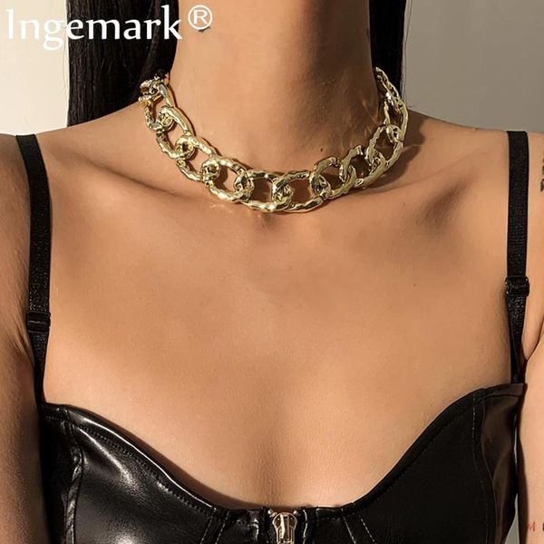 punk light weight acrylic chain necklace fashion statement choker neck for women cuban miami collier jewelry chokers, Golden;silver
punk light weight acrylic chain necklace fashion statement choker neck for women cuban miami collier jewelry chokers, Golden;silver