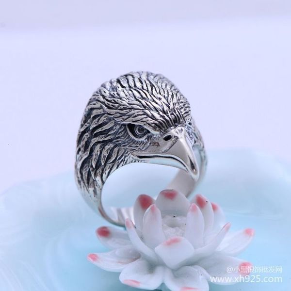925 sterling jewelry thai silver aggressive head eagle personality men's ring xh057393
925 sterling jewelry thai silver aggressive head eagle personality men's ring xh057393