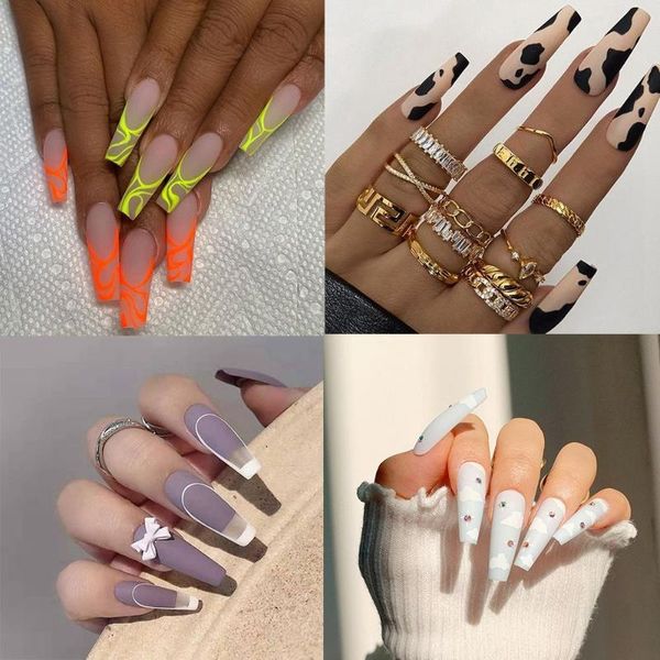 false nails 24pcs/box press on manicure tool detachable artificial wearable ballerina nail tips fake fashion, Red;gold
false nails 24pcs/box press on manicure tool detachable artificial wearable ballerina nail tips fake fashion, Red;gold