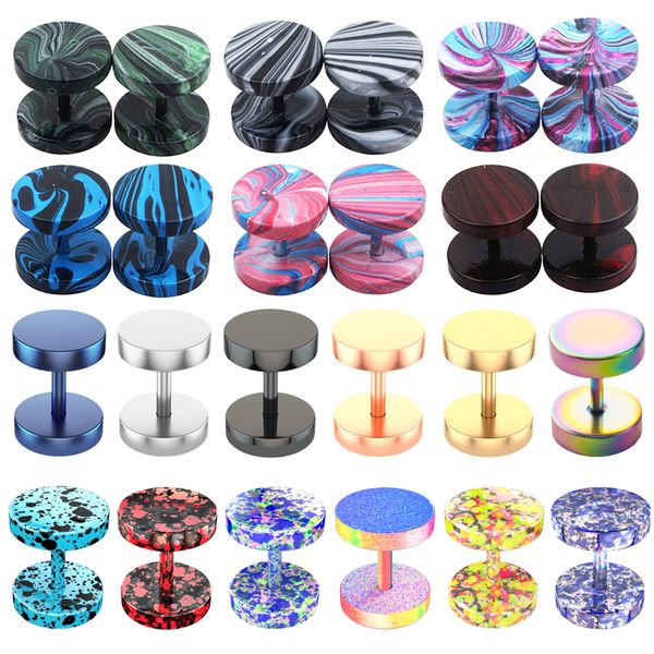 stainless steel men women studs earrings ear piericng plugs tunnels faux punk barbell body jewelry fake piercing oreja gauges, Silver
stainless steel men women studs earrings ear piericng plugs tunnels faux punk barbell body jewelry fake piercing oreja gauges, Silver