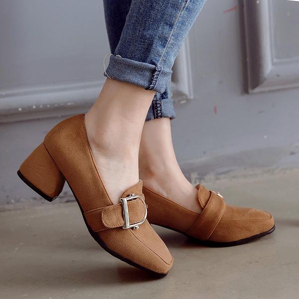 dress shoes big size 32-47 2021 spring & autumn solid fashion women flock buckle square toe med heels pumps 3 colors, Black
dress shoes big size 32-47 2021 spring & autumn solid fashion women flock buckle square toe med heels pumps 3 colors, Black
