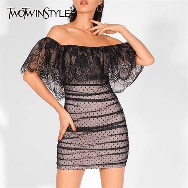 off shoulder lace dress for women slash neck short sleeve high waist slim mini dresses female fashion summer 210520, Black;gray
off shoulder lace dress for women slash neck short sleeve high waist slim mini dresses female fashion summer 210520, Black;gray