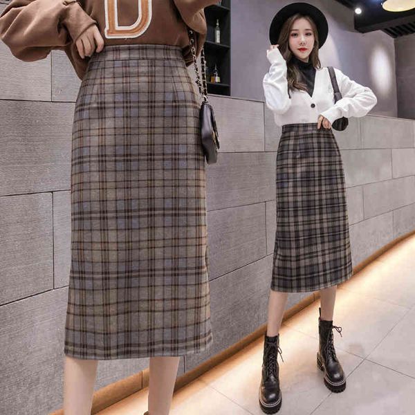 jxmyy fashion new product bag hip skirt mid-length autumn and winter retro high waist a-line plaid wool skirt female 210412, Black
jxmyy fashion new product bag hip skirt mid-length autumn and winter retro high waist a-line plaid wool skirt female 210412, Black