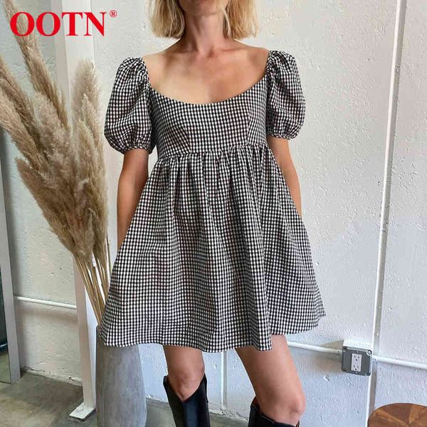 ootn square neck casual plaid a line women dress high waist puff short sleeve black ladies dresses elegant summer mini dress 210413, Black;gray
ootn square neck casual plaid a line women dress high waist puff short sleeve black ladies dresses elegant summer mini dress 210413, Black;gray