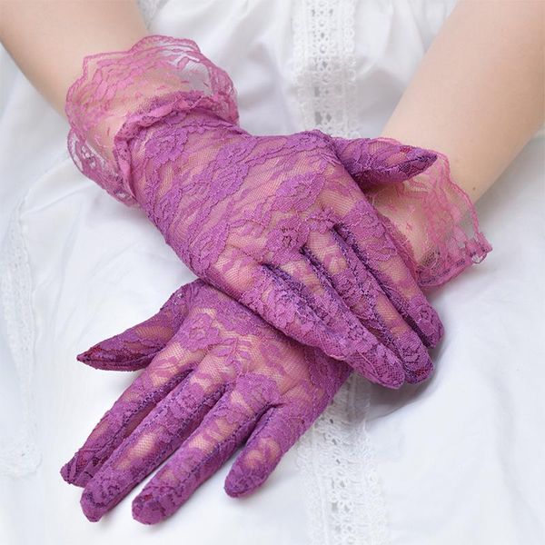 five fingers gloves 1pair female lace driving spring and summer women' thin sunscreen lady' short uv protection, Blue;gray
five fingers gloves 1pair female lace driving spring and summer women' thin sunscreen lady' short uv protection, Blue;gray