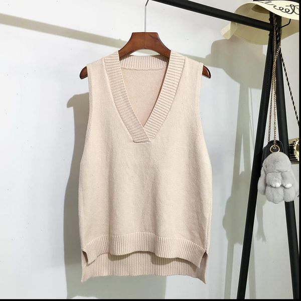 v neck knitted vest autumn womens sweaters and winter korean loose wild sleeveless, White;black
v neck knitted vest autumn womens sweaters and winter korean loose wild sleeveless, White;black