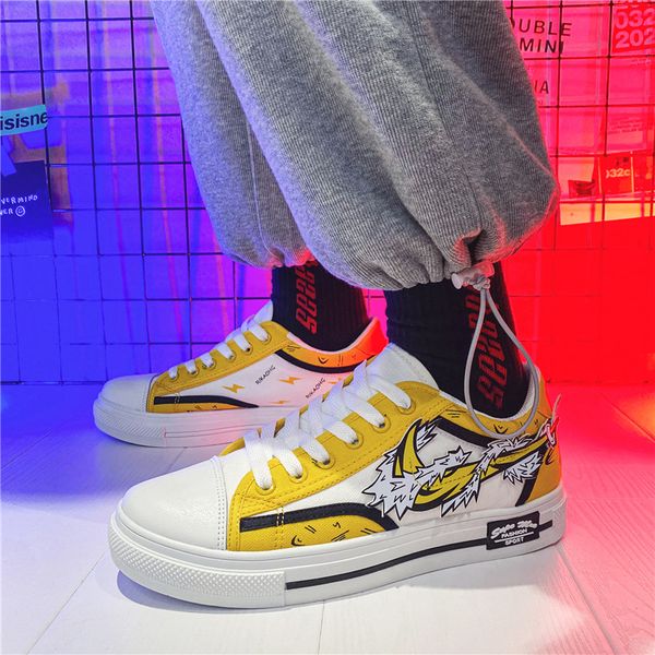 summer men anime sneakers canvas shoes yellow print men canvas sneakers flat vulcanized shoes men casual zapatillas lona hombre
summer men anime sneakers canvas shoes yellow print men canvas sneakers flat vulcanized shoes men casual zapatillas lona hombre