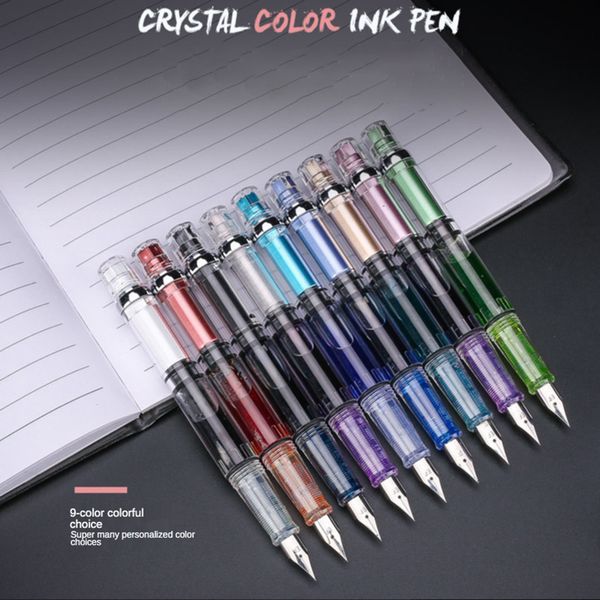 1 pcs high-end transparent plastic colorful piston pen large capacity ink storage fountain pen back office supplies stationery
1 pcs high-end transparent plastic colorful piston pen large capacity ink storage fountain pen back office supplies stationery