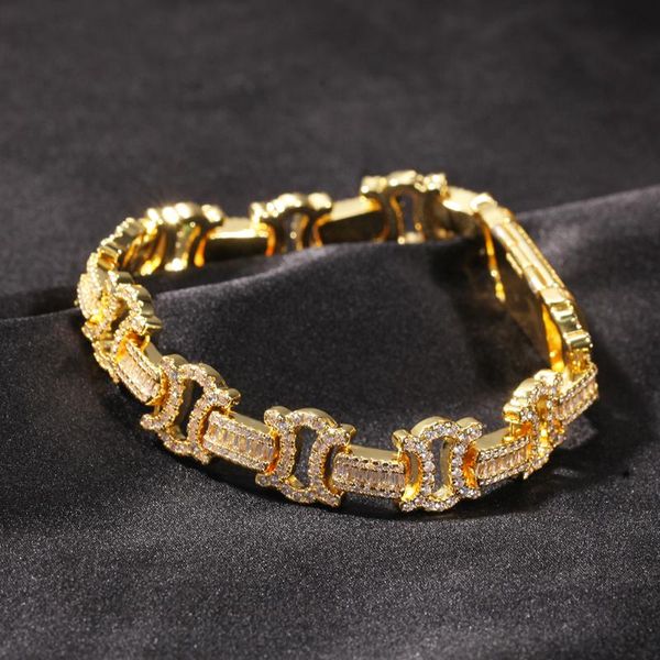 link, chain christmas gift zircon hip hop style out i-shaped bracelet men's rap punk jewelry, Black
link, chain christmas gift zircon hip hop style out i-shaped bracelet men's rap punk jewelry, Black