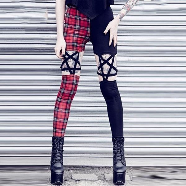 women's pants & capris women casual gothic black cool slim thin high waist zipper plaid color block hollow female fashion punk style pe, Black;white
women's pants & capris women casual gothic black cool slim thin high waist zipper plaid color block hollow female fashion punk style pe, Black;white
