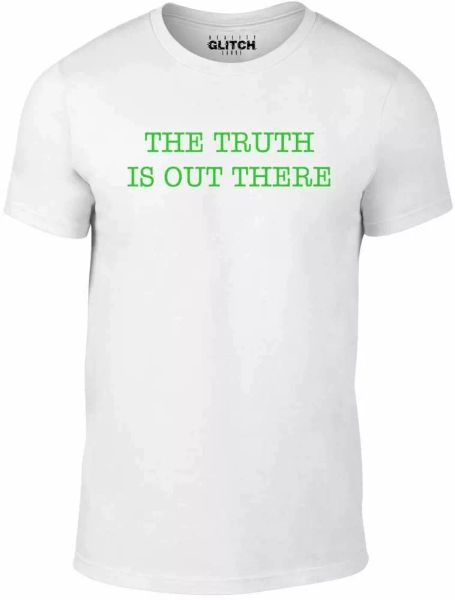 mens the truth is out there t-shirt - funny t shirt sci fi horror x fashion file, White;black
mens the truth is out there t-shirt - funny t shirt sci fi horror x fashion file, White;black