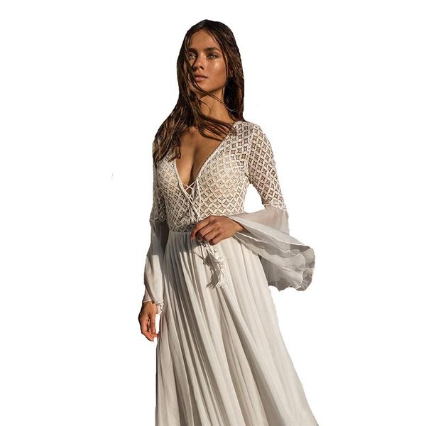 casual dresses fad women dress long flare sleeve v neck white tassel hollow boho lace maxi holiday chic autumn female, Black;gray
casual dresses fad women dress long flare sleeve v neck white tassel hollow boho lace maxi holiday chic autumn female, Black;gray