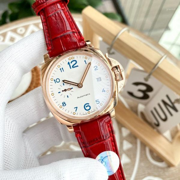 wristwatches men's watches 316l stainless steel 38mm mechanical movement for man waterproof automatic wristwatche special blue strap1, Slivery;brown
wristwatches men's watches 316l stainless steel 38mm mechanical movement for man waterproof automatic wristwatche special blue strap1, Slivery;brown