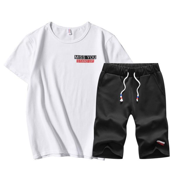 men's tracksuits 2021 summer set men causal beach suits short sleeve shorts 2pcs sweatsuit+pants fashion tracksuit mens sportsuits, Gray
men's tracksuits 2021 summer set men causal beach suits short sleeve shorts 2pcs sweatsuit+pants fashion tracksuit mens sportsuits, Gray