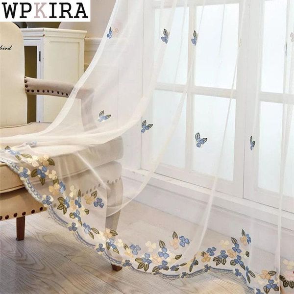 curtain & drapes american country blue floral for living room lace bottom mesh voile fabric kitchen partition french window s211#e
curtain & drapes american country blue floral for living room lace bottom mesh voile fabric kitchen partition french window s211#e
