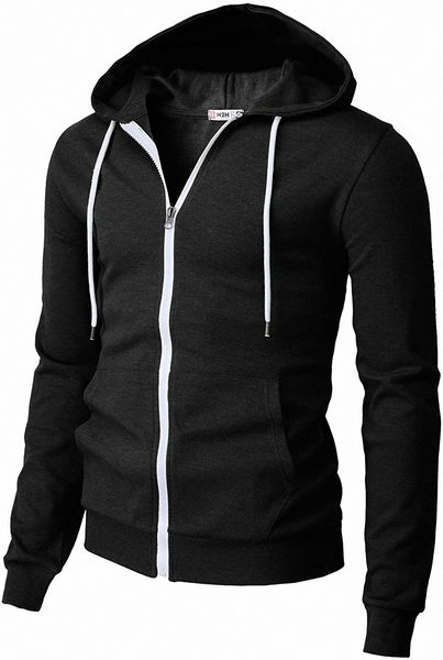 h2h mens casual slim fit long sleeve lightweight zip-up hoodie with kanga pocket g3xp#, Black
h2h mens casual slim fit long sleeve lightweight zip-up hoodie with kanga pocket g3xp#, Black