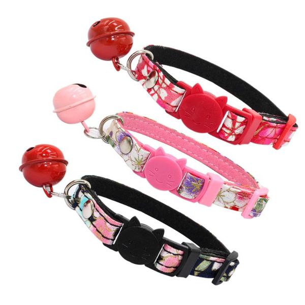 cat collars & leads 3 pcs japanese style pet collar flower printed necklace creative head neck chain with safty buckle bells for dog - xs(bl
cat collars & leads 3 pcs japanese style pet collar flower printed necklace creative head neck chain with safty buckle bells for dog - xs(bl