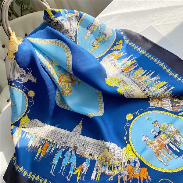 scarves women 100% real silk square scarf for gift hangzhou pure neckscarf wraps 88x88cm twill natural bandanas, Blue;gray
scarves women 100% real silk square scarf for gift hangzhou pure neckscarf wraps 88x88cm twill natural bandanas, Blue;gray