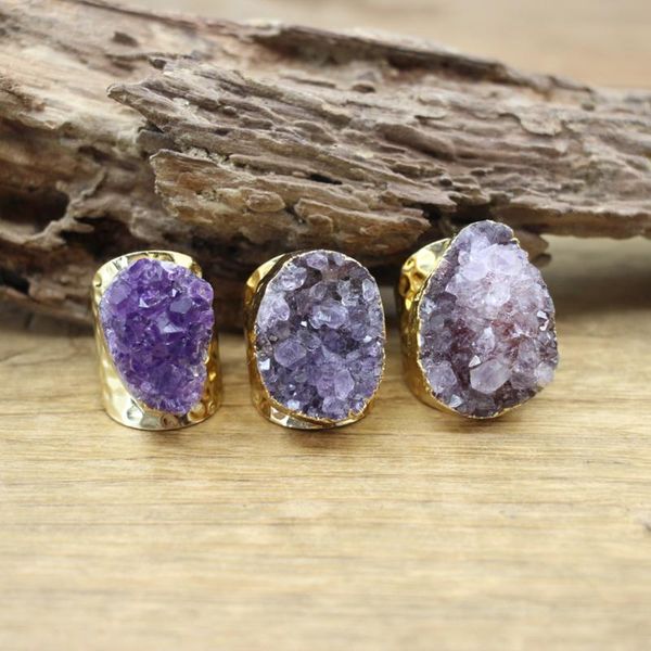 cluster rings irregular amethysts geode golden purple quartz ore druzy drusy adjustable ring fashion men/women jewelry dropship,qc4091, Golden;silver
cluster rings irregular amethysts geode golden purple quartz ore druzy drusy adjustable ring fashion men/women jewelry dropship,qc4091, Golden;silver