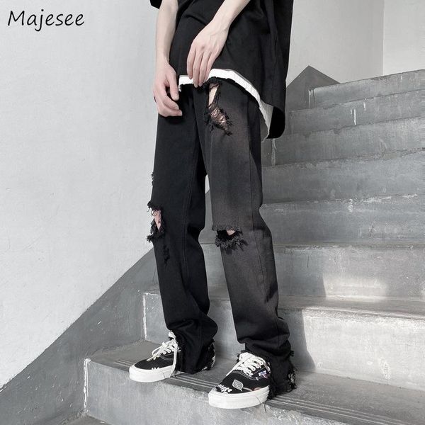 men's jeans summer ripped men straight distressed denim trousers teens retro korean style fur-line hole street wear oversize s-3xl bf, Blue
men's jeans summer ripped men straight distressed denim trousers teens retro korean style fur-line hole street wear oversize s-3xl bf, Blue