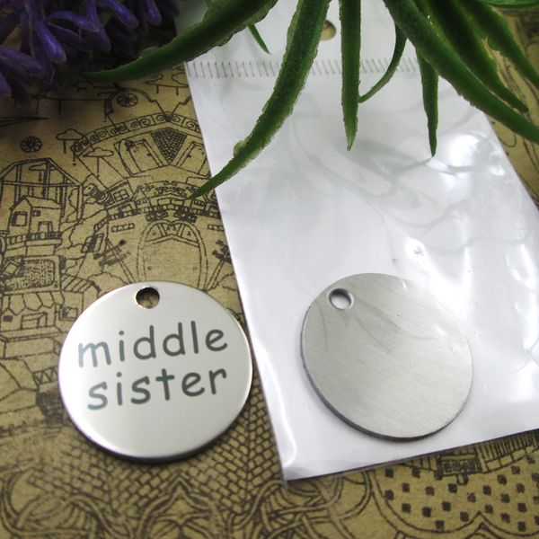 40pcs--stainless steel charms"middle sister" more style choosing diy pendants fo necklace, Bronze;silver
40pcs--stainless steel charms"middle sister" more style choosing diy pendants fo necklace, Bronze;silver