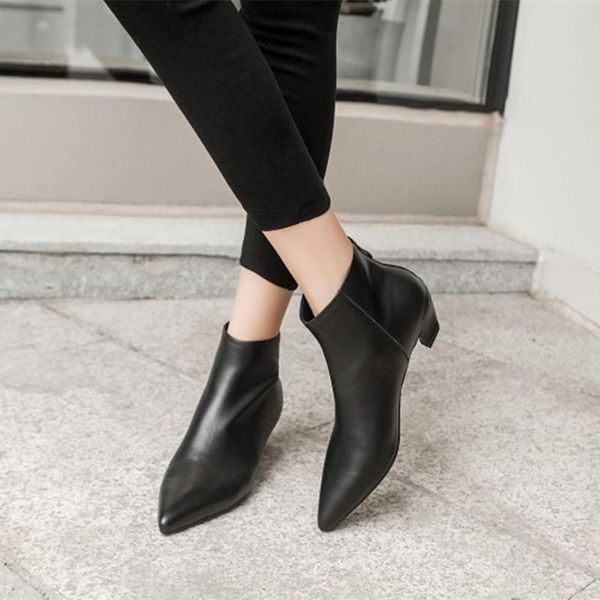 boots ankle women heels casual shoes woman soft leather black for female motorcycle botas mujer pointed toe
boots ankle women heels casual shoes woman soft leather black for female motorcycle botas mujer pointed toe