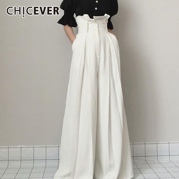 women's pants & capris chicever solid trouser for women full length high waist pleated loose plus size ruffles wide leg pant female 202, Black;white
women's pants & capris chicever solid trouser for women full length high waist pleated loose plus size ruffles wide leg pant female 202, Black;white
