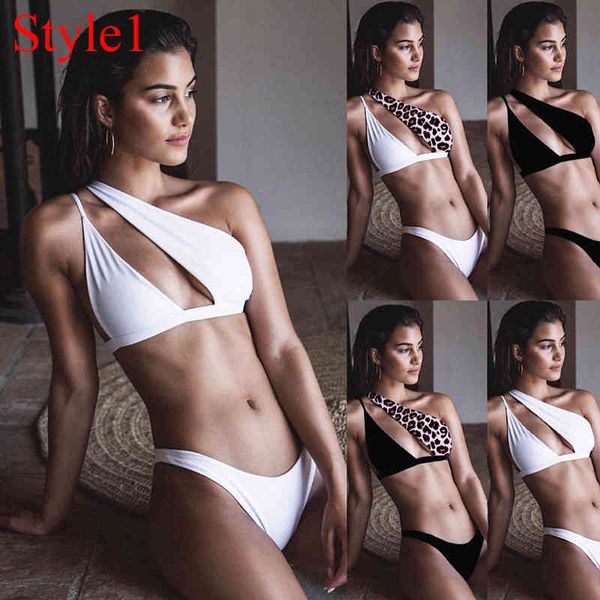 swimwear swimsuit women push print up one shoulder bikini set 2020 summer beach biquini female swimming b, White;black
swimwear swimsuit women push print up one shoulder bikini set 2020 summer beach biquini female swimming b, White;black