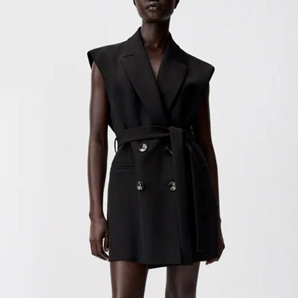 women's vests fashion casual sleeveless women v neck tie belt elegant loose double breasted female ladies, Black;white
women's vests fashion casual sleeveless women v neck tie belt elegant loose double breasted female ladies, Black;white